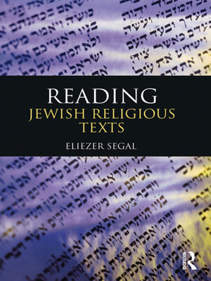 cover image of Reading Jewish Religious Texts